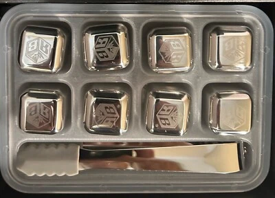 Royal Box cubos de gelo de aço inoxidável pedras de resfriamento reutilizáveis para bebidas - Imagem 1 de 4