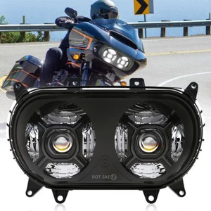 Newest Dual LED Headlight for Road Glide 2015 2016 2017 2018 2019 2020 2021-2023 - Picture 1 of 12