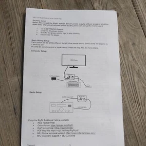 MFJ-1234 RigPi Station Server Quick Start Instruction Manual - Picture 1 of 1