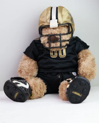 New Orleans Saints Build a Bear 带头盔钉鞋球衣裤,NFL。 — 第 1/4 张图片