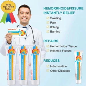Hemorrhoids Ointment Herbal Cream Pain Relief for Haemorrhoids Piles Itching - Picture 1 of 17