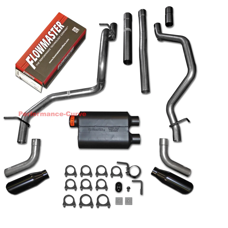 双排气 Flowmaster Super 40 适合 07-13 雪佛兰索罗德 GMC Sierra — 第 1/2 张图片