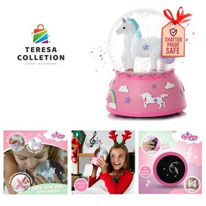 Unicorn Snow Globe for Girls - Handpainted Figurine with Musical Melody & Sha... - Bild 1 von 10