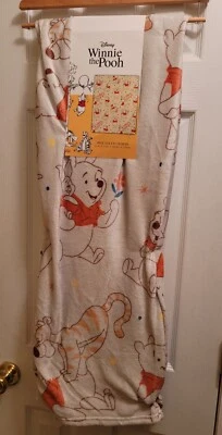  Classic Winnie The Pooh Throw Blanket 50”x70” Friends Tigger Piglet  - Image 1 of 4
