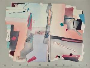 GREGORY OCHOCKI "WILLIAM CAMPBELL GALLERY 1986 SNAKE STEPS POSTER 26" x 34" NEU - Bild 1 von 1