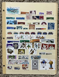 WORLDWIDE STAMPS LOT IN STOCK PAGE POLAND, VIETNAM, GERMANY, RUSSIA & MORE - Picture 1 of 10