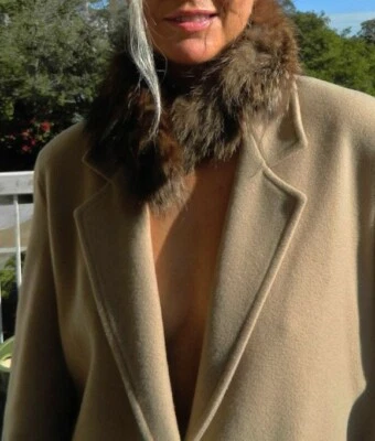 VINTAGE Couture 1930s-40s Original Nostalgia Retro Glam High Society Fur Collar - Image 1 of 4