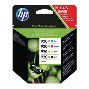 4 oryginalne wkłady atramentowe HP 920XL do OfficeJet 6000 6500 6500A 7500 7500A 7000 - Zdjęcie 1 z 1