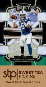 Troquelados Panini Select #43 Anthony Richardson Prizms negros y verdes 2023 - Imagen 1 de 2