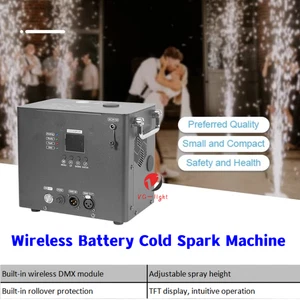 350W Wireless Remote DMX Fountain Sparkler Cold Spark Machine for Wedding Stage - Picture 1 of 10