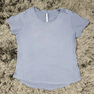 Camisa Kuhl Mujer Pequeña Azul Exterior Senderismo Camping Manga Corta Logo Camiseta Crew Foto 1 de 4