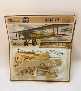 ¡SELLADO! KIT MODELO AIRFIX BLISTER PACK 1973 VINTAGE 1:72 SPAD VII BIPLANO Primera Guerra Mundial - Imagen 1 de 3