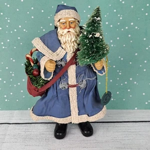 Clothtique Posibles Sueños Papá Noel Navidad Juguete Bolsa Árbol AZUL Capa De Colección '93 - Imagen 1 de 13