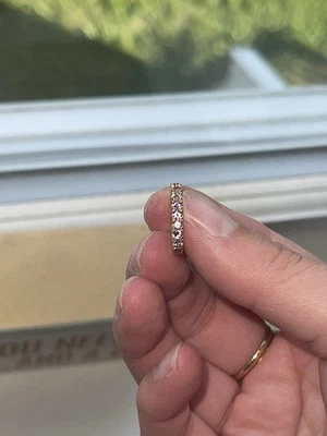 Brazalete para orejas de artesanos de lava - oro de 14 k y zafiros rosados Foto 1 de 4