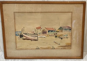 Original Maritime Watercolor Painting - Signed J Harrison 1937 - Picture 1 of 13