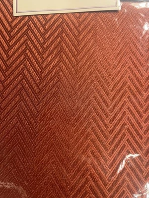 Holiday At Home Clay Orange Herringbone 52x70” Tablecloth - Image 1 of 4