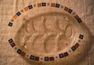 Vintage Atomic Fire King Meat Platter Tree of Life Juice Wells Chafing Dish - Picture 1 of 6