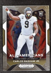 2021 Prizm Draft Picks Base All American #197 Carlos "Boogie" Basham - Picture 1 of 1