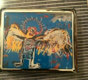 Urban Winged Yellow Angel 2-clip Cigarette Case Business Credit Card Holder 
