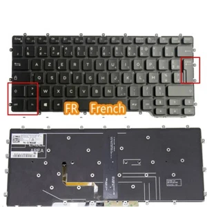 French Backlit laptop keyboard for DELL Latitude 7400 2-in-1 9410 2-in-1 FR - Picture 1 of 1