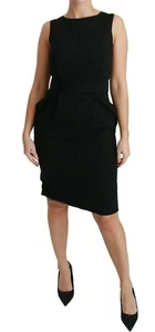 DOLCE & GABBANA Dress Black Sheath Stretch Formal IT48 /US12/XL RRP $1600 - Picture 1 of 12