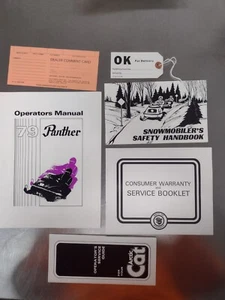 Arctic Cat Snowmobile Operator's Manual, 1979 Panther--FREE SHIPPING - Picture 1 of 3