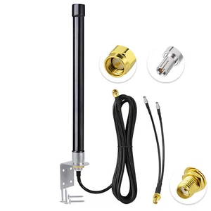 Bingfu 4G LTE Antenne 5dbi Fiberglas Antenne SMA & TS9 Kabel für Vodafone O2 Three - Bild 1 von 15