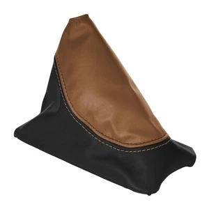 Bota de cambio manual en negro y cuero de silla de montar de coñac para Corvette 1989 - Imagen 1 de 1