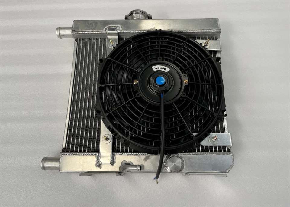 Fit Lancia Fulvia 1.3 V4 67-76 Radiator +12'' 12V fan & mounting kit - Image 1 of 4
