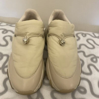 Zapatillas gruesas ASH 'ESME' negras de imitación de cuero sin cordones de caña baja para mujer talla 37/7 Foto 1 de 4