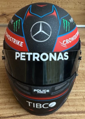 GEORGE RUSSELL 2022 MINI HELMET1:2 SCALE BELL FORMULA 1 BRAND NEW MERCEDES - Image 1 of 4