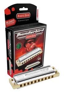 HOHNER Marine Band THUNDERBIRD Harmonica w/ Case, Key LOW F, Germany, M2011L-F