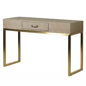 Mia Casa Faux Shagreen Dressing Consola Mesa Escritorio - Imagen 1 de 11