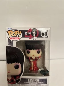 Funko Pop! Icons: Elvira #68 Diamond Collection (Glitter) 40 Jahre, Neu - Bild 1 von 5