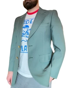 Vintage Masters grüne Sportjacke Golf St. Patrick's Day Sehr guter Zustand klassisch - Bild 1 von 17