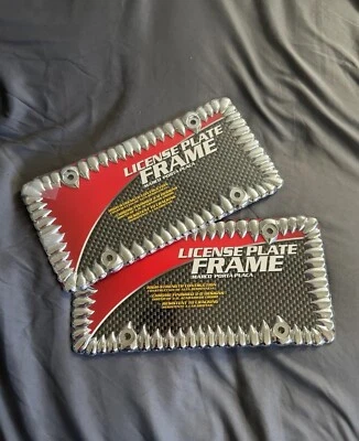 New Set of two jaguar/shark tooth license plate frames - Image 1 of 3