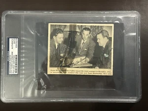 Mel Ott Signed 4x5 Newspaper Photo PSA Slabbed COA Bill Terry Stoneham Giants! - Picture 1 of 5