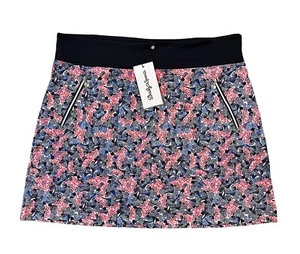 NWT Daily Sports Women’s Malia Skort Activewear Golf Tennis Navy Red Floral - XL - Picture 1 of 16