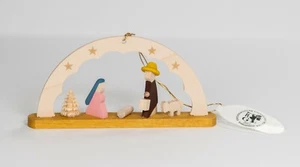 Erzgebirgische Richard Glässer / Steinbach. Shepard w/ Girl Ornament. Fast Ship - Picture 1 of 4