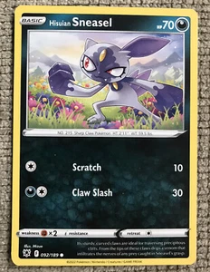 Pokémon TCG Hisuian Sneasel 092/189 Pokemon Astral Radiance Common NM/M - Bild 1 von 2