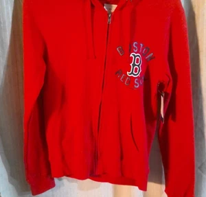 new with tags Boston Red Socks MLB red zip up hoodie size small - Picture 1 of 3