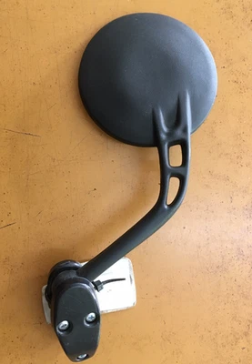 MINI SPECCHIETTO RETROVISORE ENDURO MOTARD UNIVERSALE attacco a fascetta D. 8cm - Immagine 1 di 4