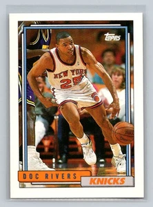 1992-93 Topps #290 Doc Rivers New York Knicks Basketball Card - Picture 1 of 2