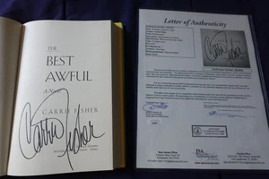 Carrie Fisher Autographed Hardcover Book JSA COA Star Wars Movie Actress - Picture 1 of 5