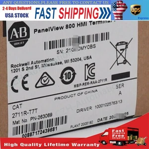 Allen Bradley 2711R-T7T PANELVIEW 800 7-INCH HMI TERMINAL 2711RT7T - Picture 1 of 4