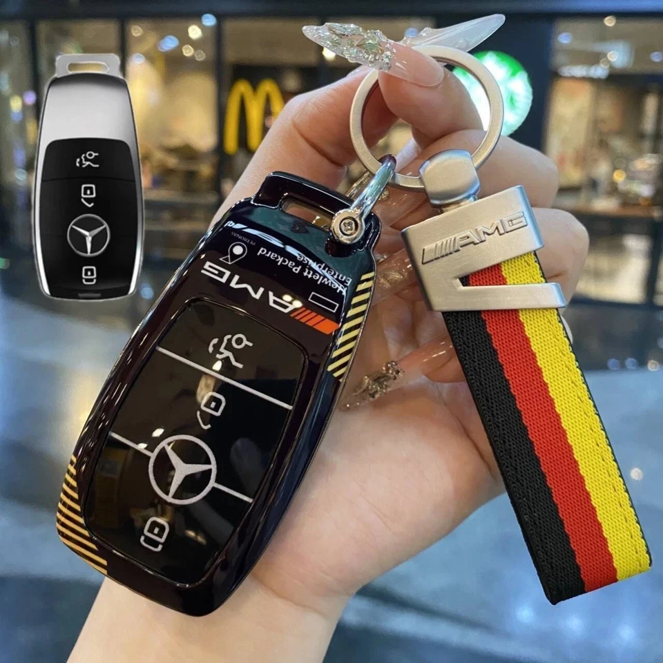 Nuevo para Mercedes-Benz A C E300 S GLC CLS Protección Llavero Cubierta Estuche Foto 1 de 3