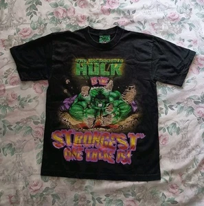 Vintage Marvel M-8 The Incredible Hulk Strongest One There Is 2003 T-Shirt Black - Picture 1 of 9