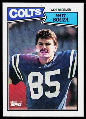 Matt Bouza, 1987 Topps, #377, Indianapolis Colts, - Image 1 of 2