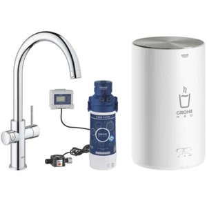 Grohe Red Duo Chrom 3in1 kochend warm Küchen Spültisch Mischbatterie & Boiler 30058001 - Bild 1 von 3