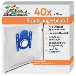 40 Mr.Clean Staubsaugerbeutel kompatibel zu Siemens Signet Cycle-Tech Rapid  - Bild 1 von 2